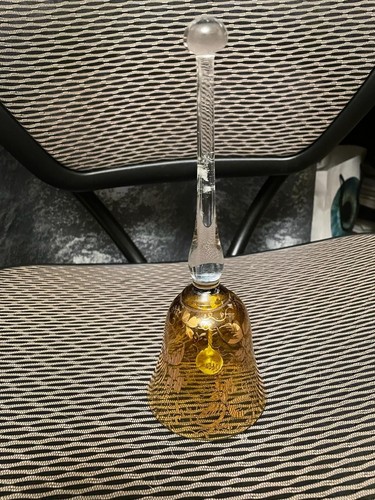 Vintage glass bell christmas - glass,