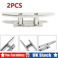 2x 4" Stainless Steel for Marine Yacht Boat Dock Cleats Rope Mooring Cleat Deck