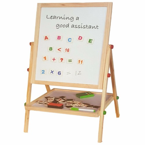 Kids wooden easel black - wooden,