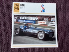 BRM Type 15,  1949/54, Competition Class Car, G.B.,Collectors Card