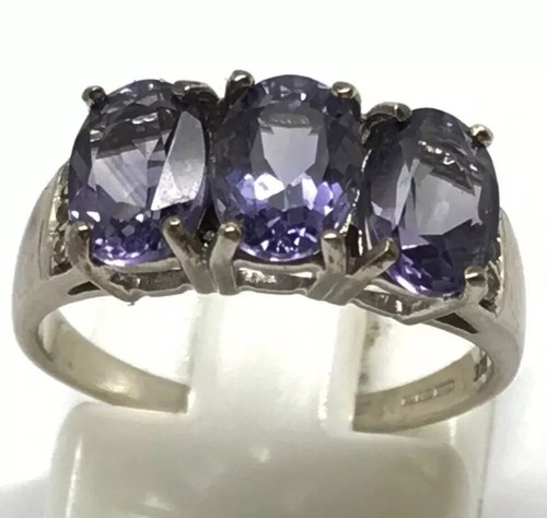 Blueberry quartz ring - quartz, 9ct