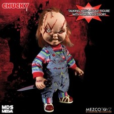 Mezco MDS Mega Scale Bride of Chucky 15" Scarred Chucky Figure Talking INSTOCK