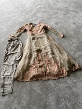 Womens Brown Anarkali Dress