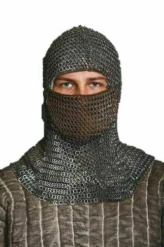 Chainmail coif face - chainmail, 9