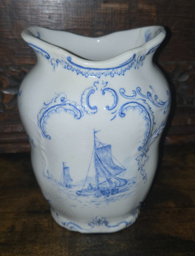 Antique dutch delft vase - antique,