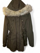 ZARA Medium Khaki Parka Coat
