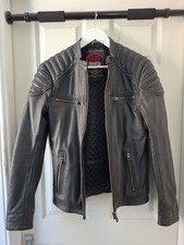 Superdry leather jacket - size, m