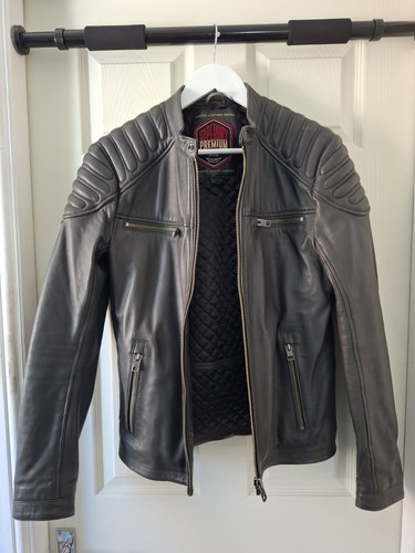 Superdry leather jacket - jacket, m