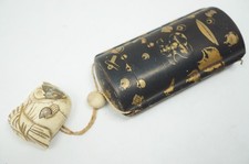 Japanese Inro with Netsuke &
