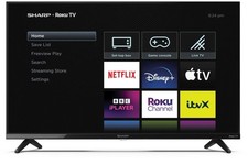 Sharp 32GD2125K 32" HD Ready 720p HDR10 Frameless Smart LED Roku  TV - Black A
