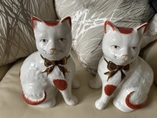 Porcelain china cats