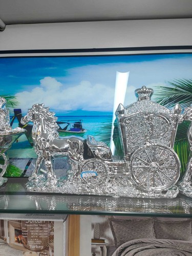 Horse with square wagon buggy - horse,