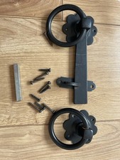 Metal Garden Gate Shed Door Handle Ring Latch