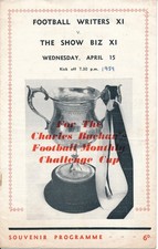 QPR - Football Writers v Showbiz X1 1958/1959 - Football Programme