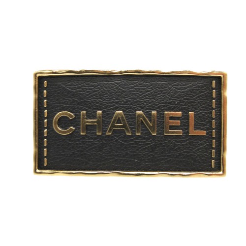 Authentic chanel logo brooch - authentic,