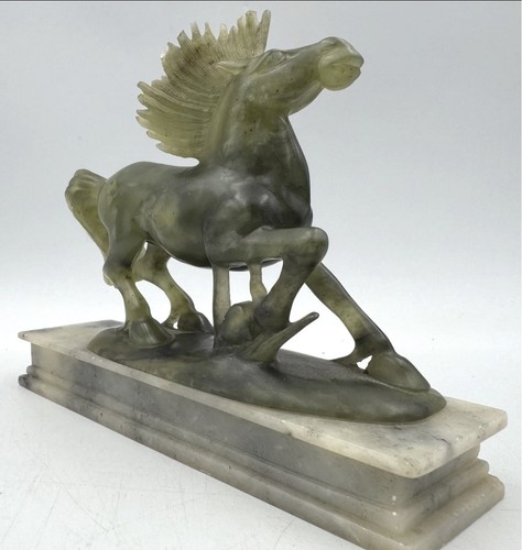 Oriental carved soapstone jade - carved, soapstone/jade