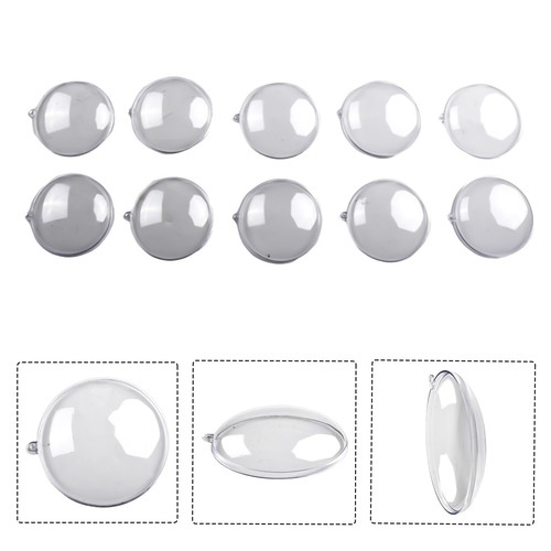 Clear plastic christmas ball - clear,