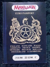 Marillion 1984 European Tour Programme