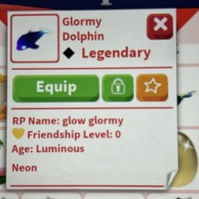 Neon Glormy Dolphin *Adopt A