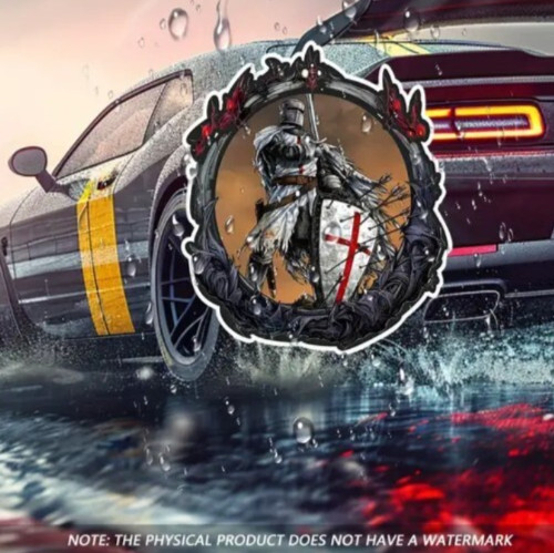 Knights templar car sticker - knights,