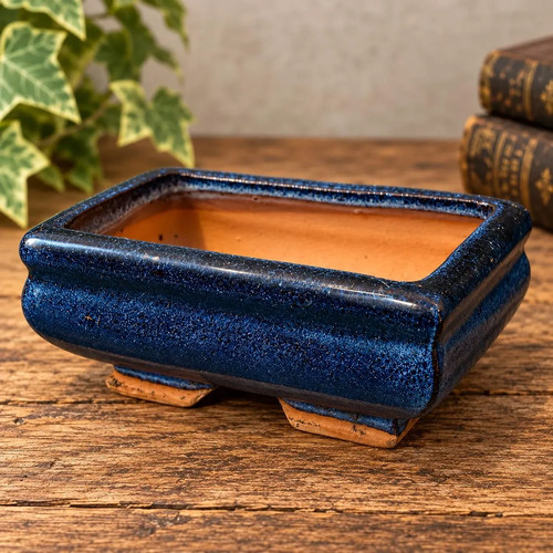 Vintage 1970s blue glazed - vintage,