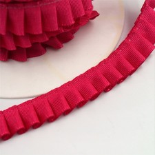 Side-Pleated Taffeta Ribbon -