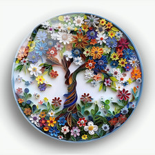 Colorful Tree of Life Glass