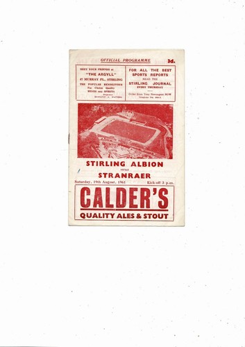1961 stirling albion v - 1961/62,