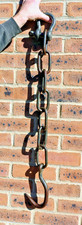 Vintage Butchers Meat Hook Chain and Bow shackle