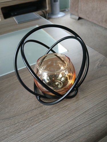 Black spherical tealight - spherical,