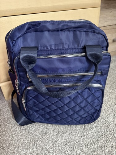 Navy nylon backpack bnwot - navy,