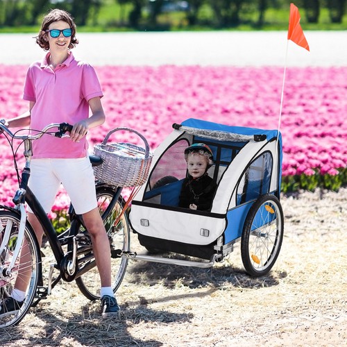 Seat child bike trailer - bike,