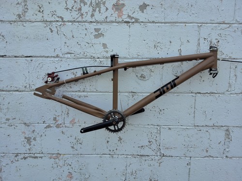 Dmr bike frame beige steel - frame,