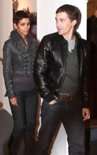 *ICONIC NEW* ALLSAINTS KARST VINTAGE CROPPED LEATHER BLACK JACKET,UK10 RRP£395  