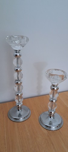 Crystal look candle - , sticks
