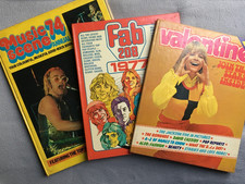 x3 Vintage Annuals 1974/77 Valentine, FAB 208, Music Scene 74