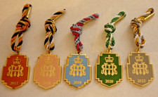 FIVE (5) ROWING CLUB SPORTS ENAMEL BADGES HENLEY ROYAL REGATTA 2017 - 2022