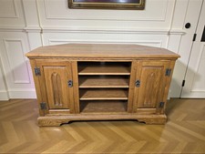 An Large Old Charm Light Oak T.V Stand Cabinet ~Delivery Available~