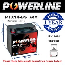 AGM Motorcycle Battery for