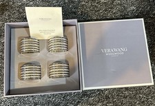 Wedgwood Vera Wang Set of Four Napkin Rings Love Knots Collection