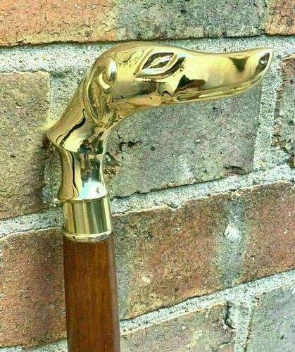 Vintage brass greyhound dog - vintage,