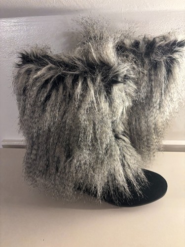 Black faux suede - faux, fur