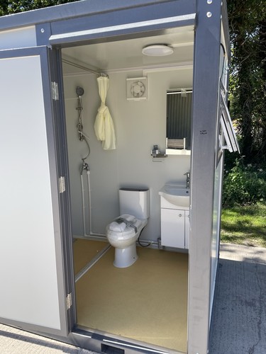 New portable toilet and shower - portable,