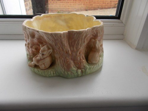 Sylvac glazed tree trunk - tree,