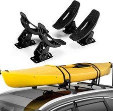 Kayak Saddles Boat Canoe Carrier Tie Down Straps Surf Ski Roof Top Mounted SUV