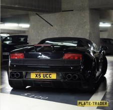 X5 UCC cherished private personal number plate non dateless CC gold BMW UFO