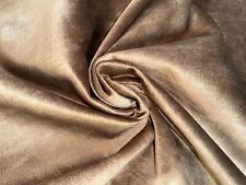 MIDAS BRONZE SOFT FEEL MARBLED VELVET UPHOLSTERY FABRIC.   TOP QUALITY.