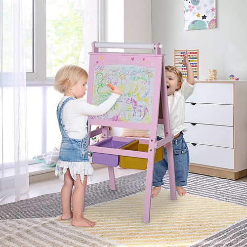 Kid wooden art easel - wooden,