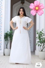 kaftan Maxi dress Egyptian Cotton Fits UK Size 10 Up to 14 light beach cover up