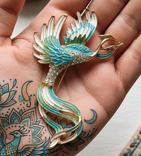 Gold plated phoenix - plated,